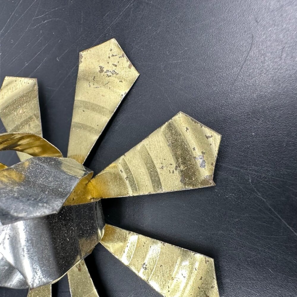 Vintage Atomic Flower Christmas Ornaments Aluminum Handmade Mid Century Modern - Picture 6 of 8